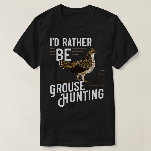 Ruffed Grouse Bird Gift Hunting Spruce Grouse  T-Shirt (Design vorne)
