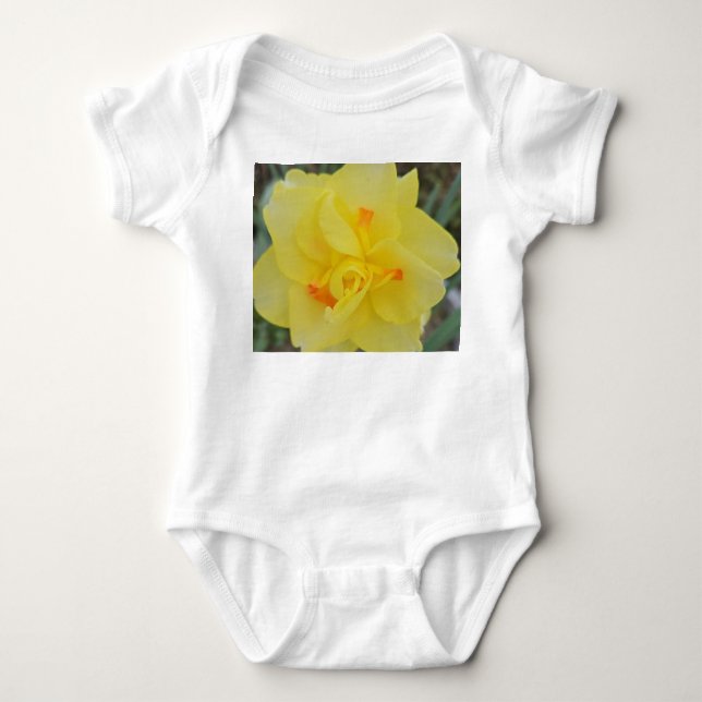 Ruffle Daffodil Baby Strampler (Vorderseite)