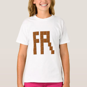 Ruffle tee-Shirt für Mädchen FR CHOCOLATE T-Shirt