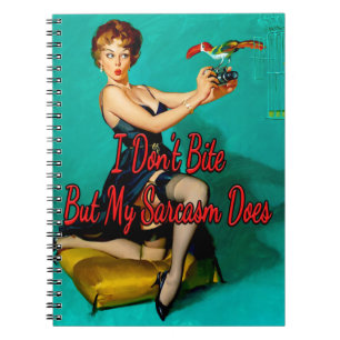 Ruffled Feathers von Gil Elvgren aus den 50er Jahr Notizblock