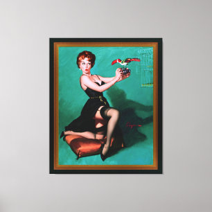 Ruffled Feathers von Gil Elvgren Leinwanddruck