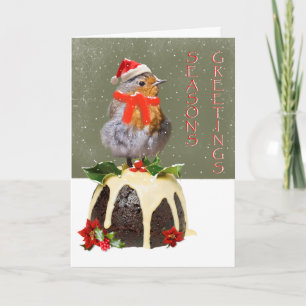 Ruffled Robin Christmas Card Feiertagskarte