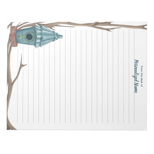 Ruffled Roof Reverie Lined Notepad Notizblock (Vorderseite)