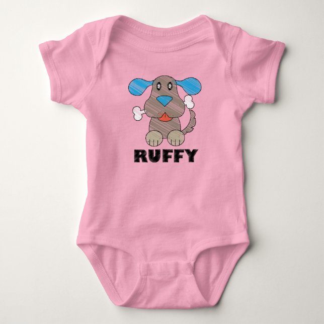 Ruffy - Baby Jersey Bodysuit Strampler (Vorderseite)