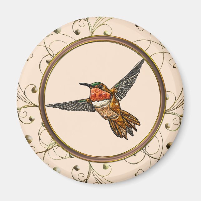 Rufous Hummingbird Magnet (Vorne)