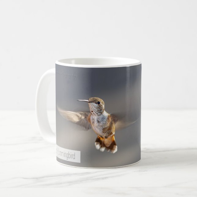 Rufous Hummingbird Psalm 115:13 KJV Kaffeetasse (Vorderseite Links)