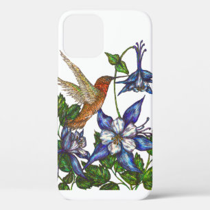 Rufous Hummingbird und Columbine Case-Mate iPhone Hülle