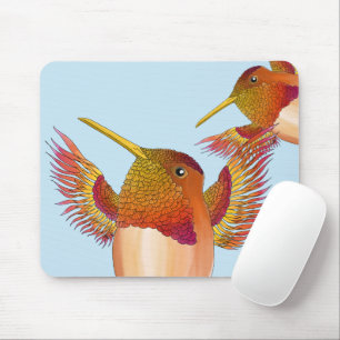 Rufous Hummingbirds auf einem Mauspad