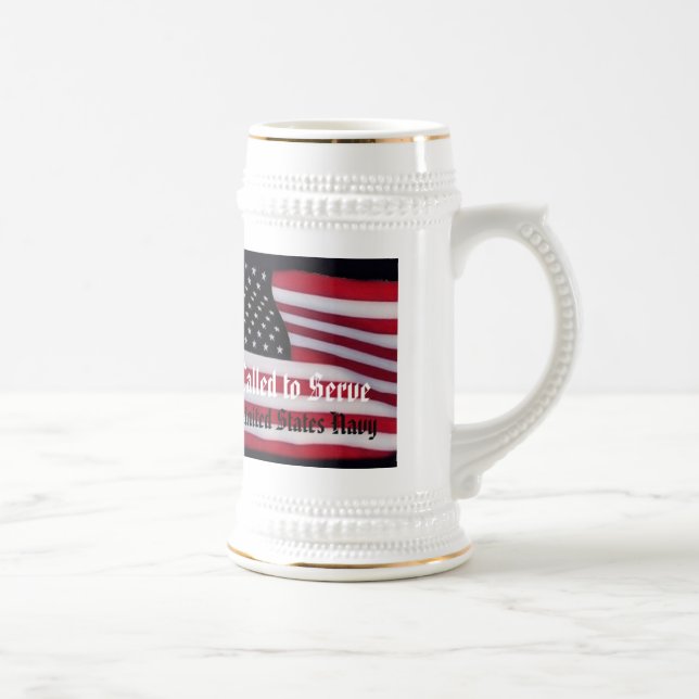 Ruft für Branchen-spezifische USA-Flagge Bierglas (Rechts)