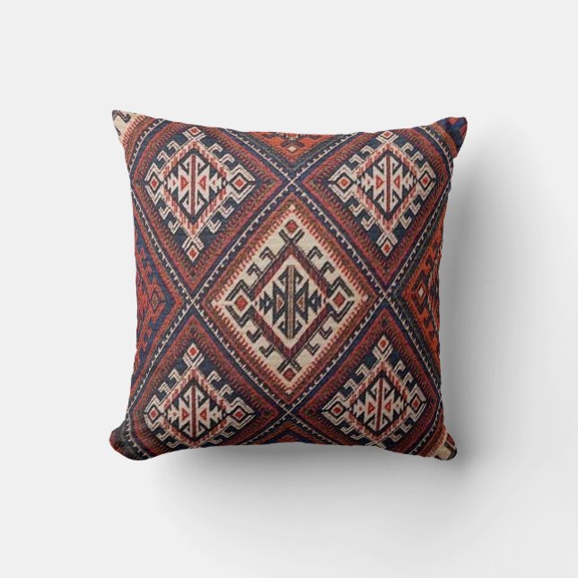 Rug Design Pillow deckt türkisches Kilim Muster Cu Kissen (Vorderseite)