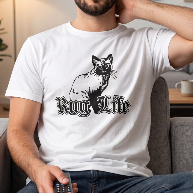 Rug Life - Funny Cat Parody T - Shirt (Von Creator hochgeladen)