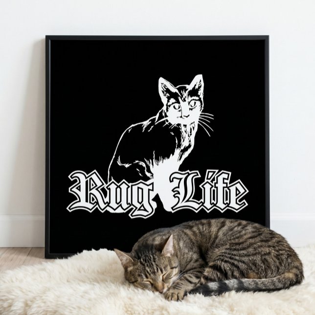 Rug Life - Gangsta Cat Poster (Von Creator hochgeladen)