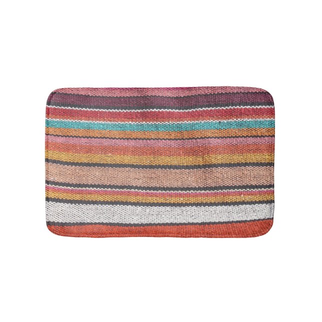 Rug Richness: Mexican Peruvian Textures Badematte (Vorderseite)