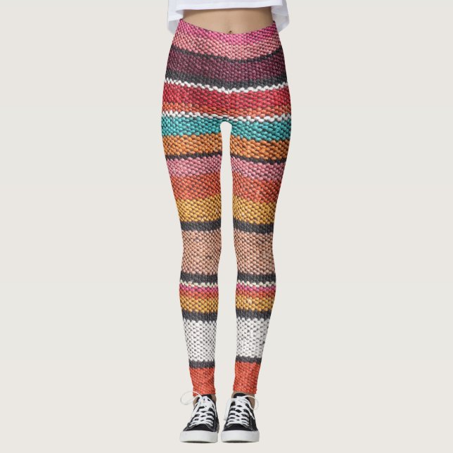 Rug Richness: Mexican Peruvian Textures Leggings (Vorderseite)