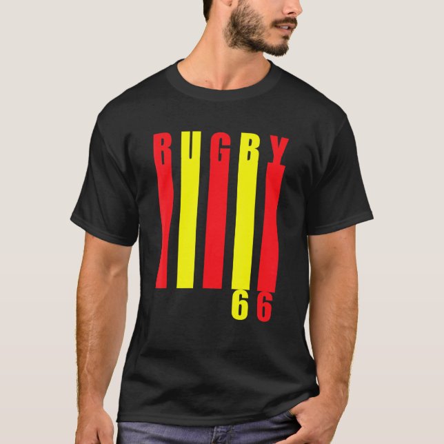 Rugby 66 Rugby Club Perpignan Catalan Blood And Go T-Shirt (Vorderseite)