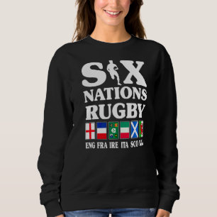 Rugby 6 Nations England Frankreich Irland Italien Sweatshirt