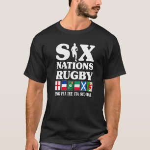 Rugby 6 Nations England Frankreich Irland Italien  T-Shirt