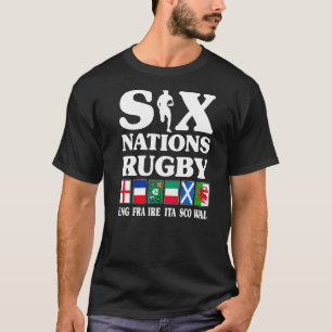 Rugby 6 Nations England Frankreich Irland Italien  T-Shirt