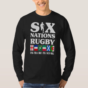 Rugby 6 Nations England Frankreich Irland Italien T-Shirt