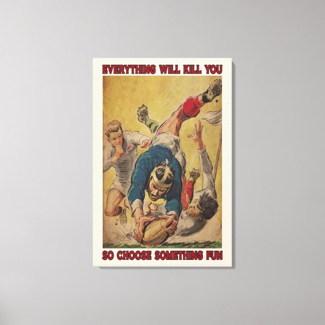 Rugby Alles wird Sie Leinwand Poster Dekoration tö (Vorderseite)