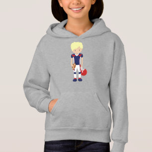 Rugby, American Football, Niedlich Boy, Blond Hair Hoodie