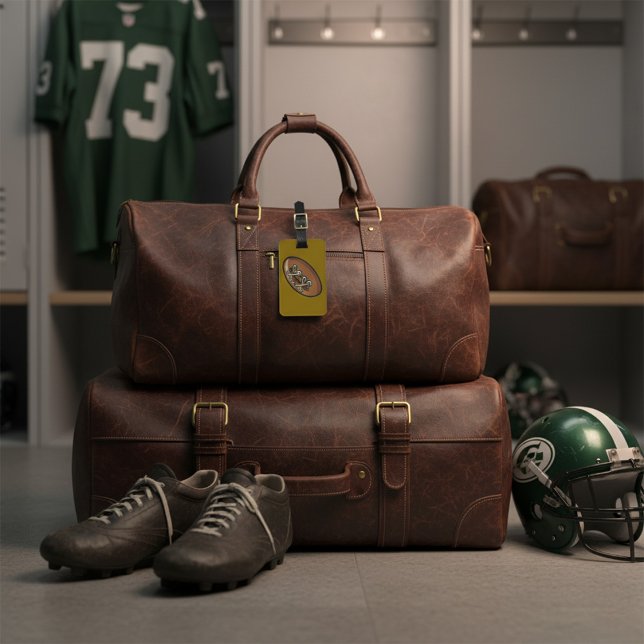 Rugby Ball Fun Sports Graphic Gepäckanhänger (Von Creator hochgeladen)