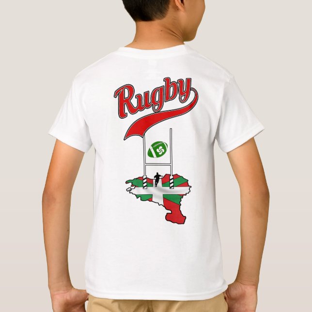 Rugby baskisches T-Shirt (Rückseite)
