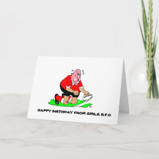 RUGBY BIRTHDAY GREETING KARTE