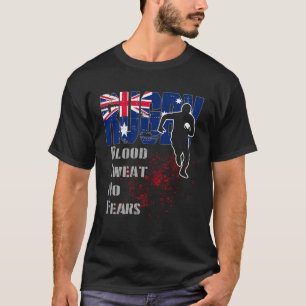 Rugby Blut Schweiß Keine Angst Scrum Maul Und Ruck T-Shirt