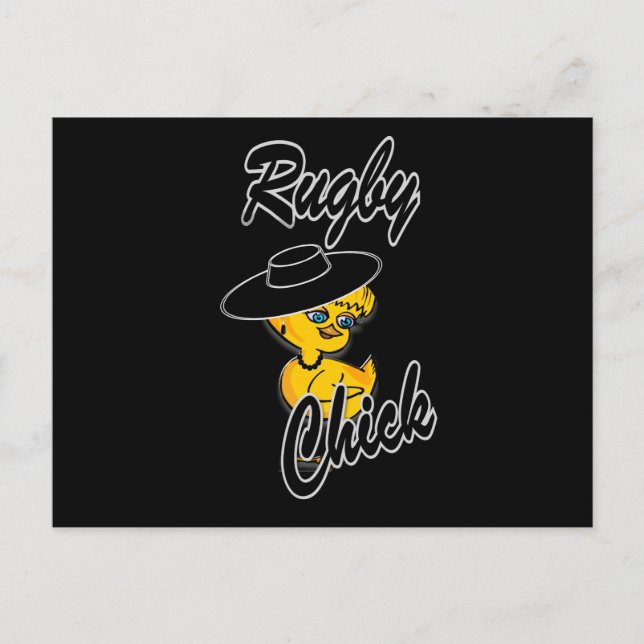 Rugby Chick #4 Postkarte (Vorderseite)