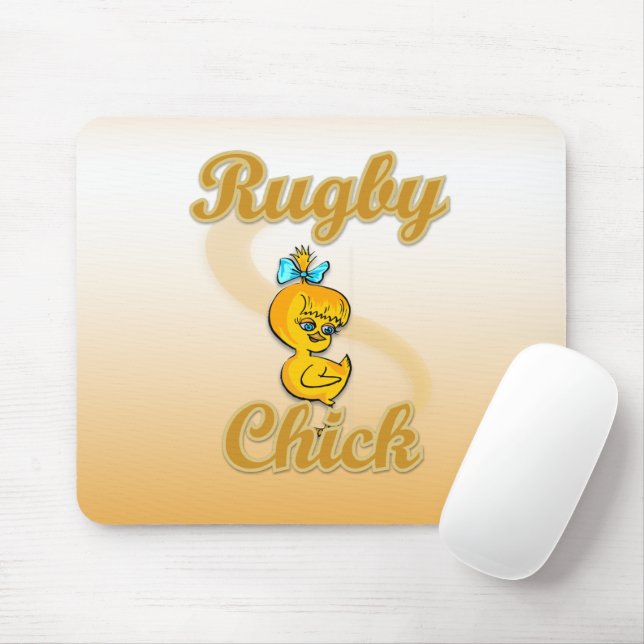 Rugby Chick Mousepad (Mit Mouse)