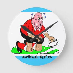 RUGBY CLOCK RUNDE WANDUHR