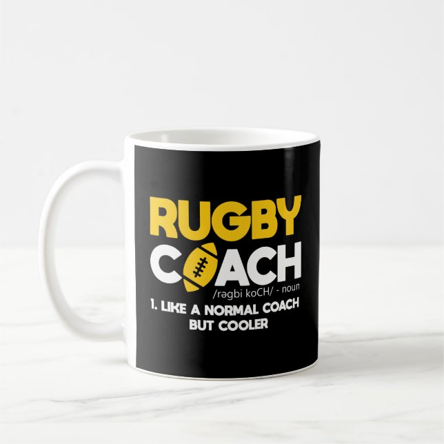 Rugby Coach Definition Kaffeetasse (Links)