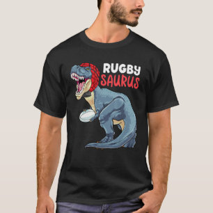 Rugby Dinosaur Rex Rugby Saurus Sports Rugby Play T-Shirt