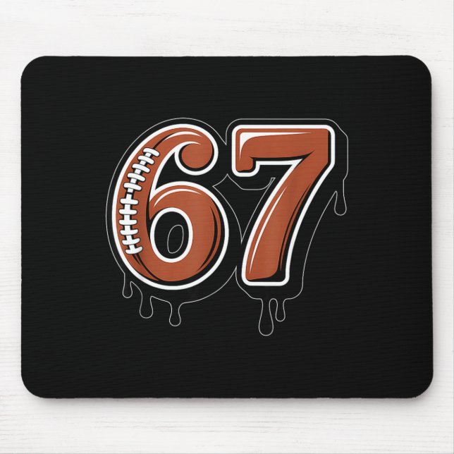 Rugby Drip Number 67 Player Or 67th Birthday Six S Mousepad (Vorne)