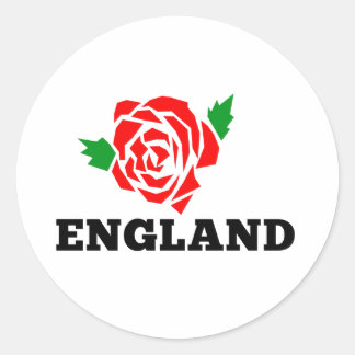 Rugby England Englische Rose Runder Aufkleber