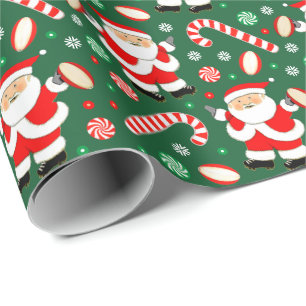 Rugby-Feiertags-Geschenkverpackungspapier Geschenkpapier