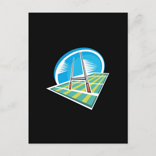 Rugby Field Postkarte (Vorderseite)