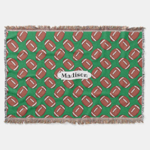 Rugby / Football Pattern individuelle Name Decke w