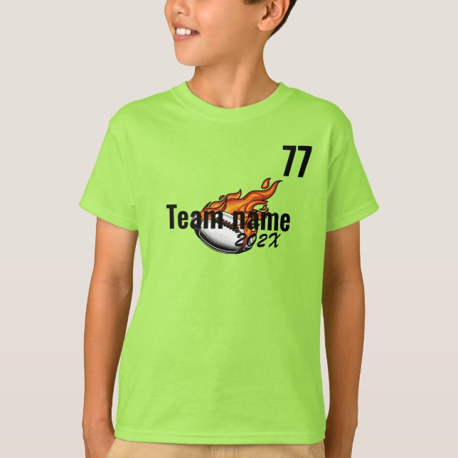 Rugby Football Team Field Day Cheer Squad T-Shirt (Vorderseite)