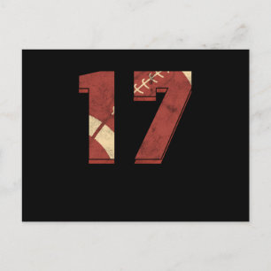 Rugby-Fußball 17. Geburtstags-Sportgeschenk Postkarte