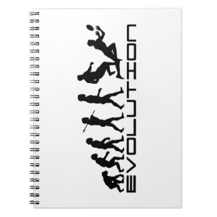 Rugby-Fußball-Sport-Evolutions-Kunst Notizblock
