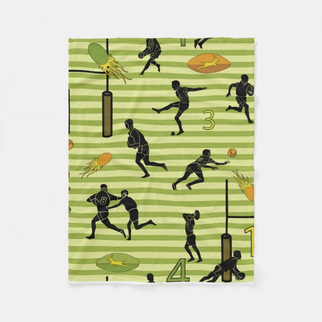 Rugby game are on Fleece Blanket (Vorderseite)