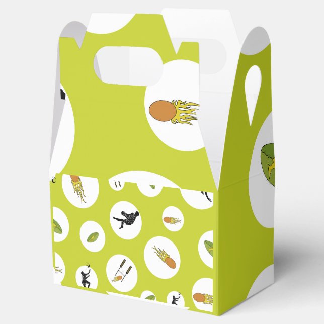 Rugby game are on geschenkschachtel (Geöffnet)