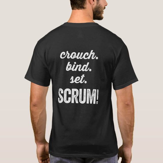 Rugby-Gedränge T-Shirt (Rückseite)