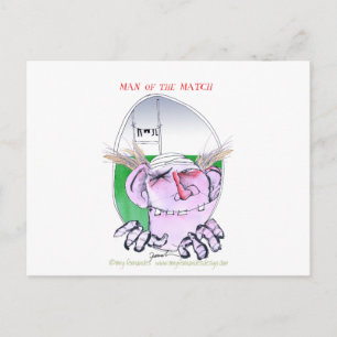 Rugby-Held, tony fernandes Postkarte