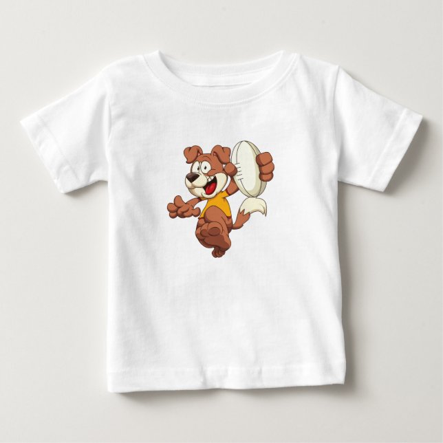 Rugby-Hundebaby-T - Shirt (Vorderseite)