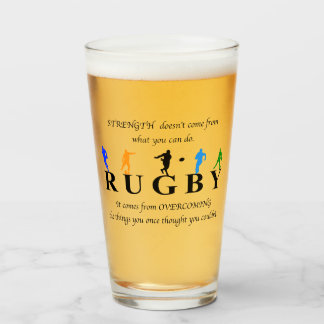 Rugby Inspiration Zitat Glas