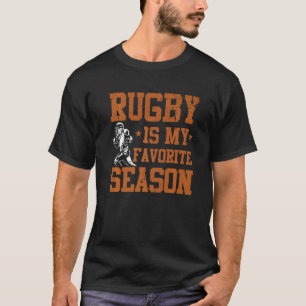 Rugby ist mein Lieblings-Saison Rugby Fan Player C T-Shirt