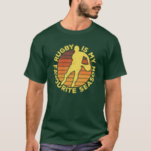 Rugby ist meine Lieblingssaison Sport Nostalgia T- T-Shirt